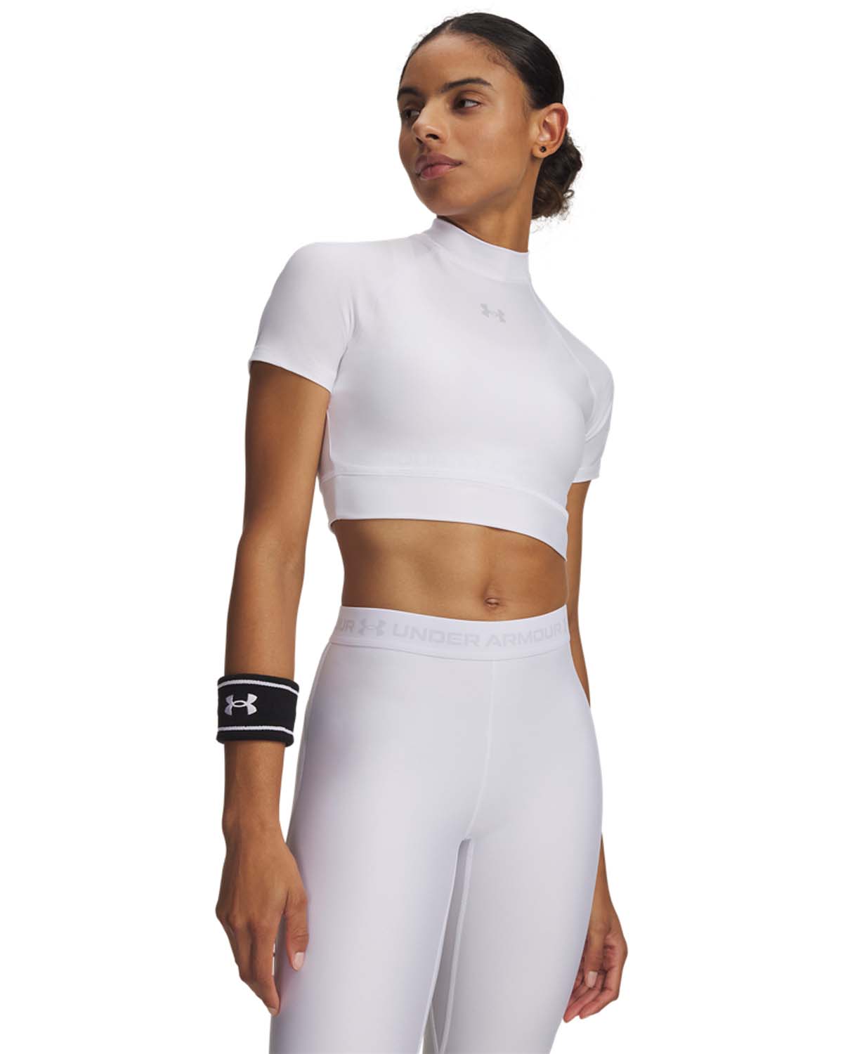 haru860 Tricou Dama HEATGEAR CROP MOCK Short Sleeve | Under Armour Romania
