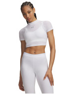 Tricou Dama HEATGEAR ELITE CROP MOCK SHORT SLEEVE Under Armour 