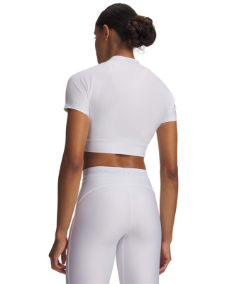 Tricou Dama HEATGEAR CROP MOCK Short Sleeve 