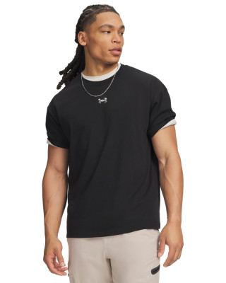 Tricou Barbati HEAVYWEIGHT METAL LOGO SHORT SLEEVE Under Armour 