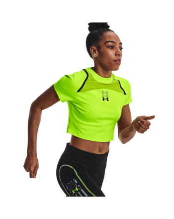 Tricou Dama RUN ANYWHERE CROP SS Under Armour 