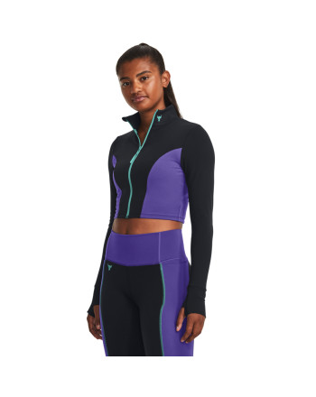 Bluza Dama PROJECT ROCK LETSGO CROP FZ Under Armour 