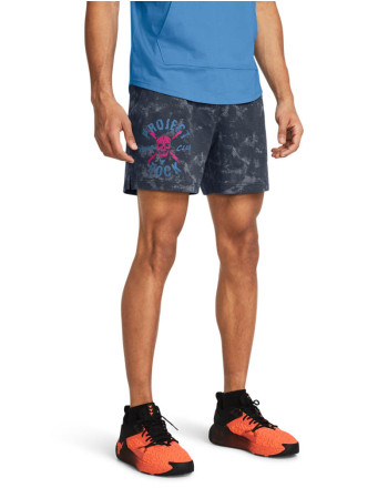 Pantaloni scurti Barbati PROJECT ROCK AOP RVL TERRY STS Under Armour 