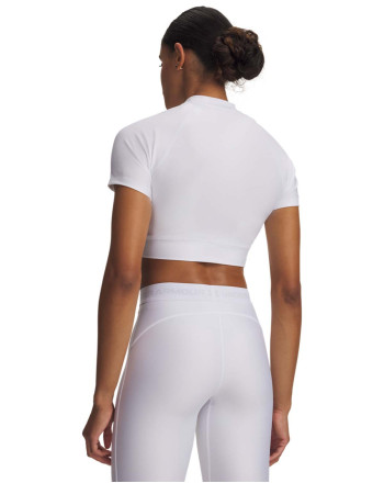 Tricou Dama HEATGEAR CROP MOCK Short Sleeve 