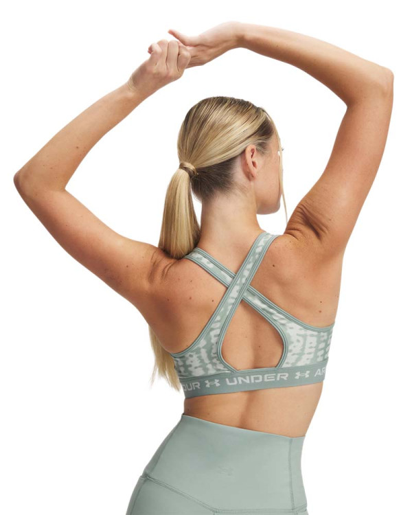 Bustiera Dama CROSSBACK MID PRINT Under Armour 