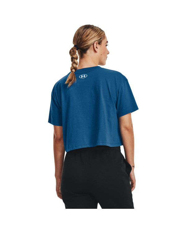 Tricou Dama COLLEGIATE CREST CROP SS Under Armour