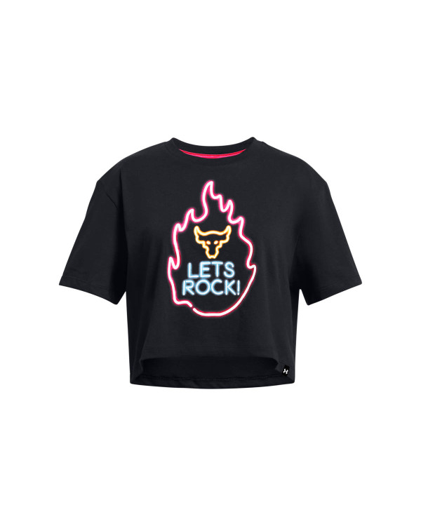 Tricou Fete PROJECT ROCK CAMPUS CROP T Under Armour 
