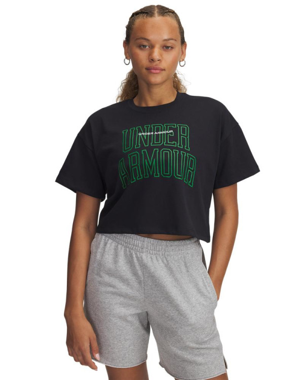 Tricou Dama VARSITY MIX HW SS CROP Under Armour 