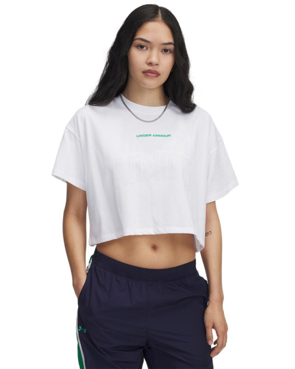 Tricou Dama VARSITY MIX HW SS CROP Under Armour 