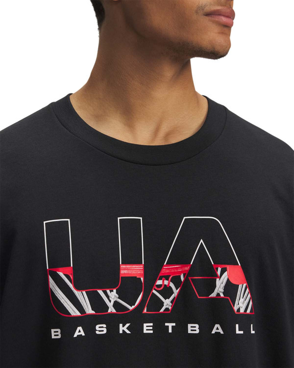 Tricou Barbati HEAVYWEIGHT HOOPS BRANDED Short Sleeve Under Armour 