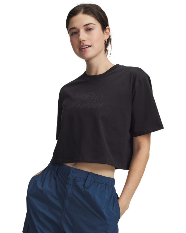 Tricou Dama SCRIPTHEART CROP SHORT SLEEVE Under Armour 
