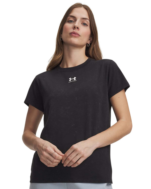 Tricou Dama RIVAL COTTON WASH Short Sleeve Under Armour 