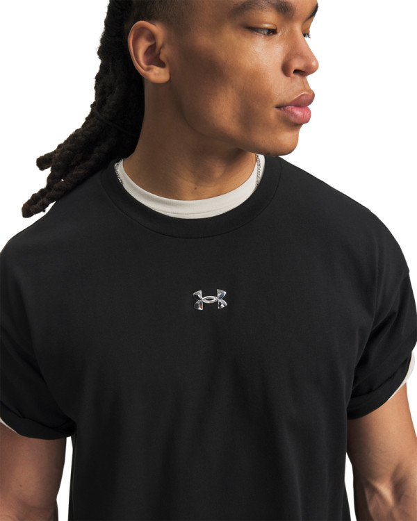 Tricou Barbati HEAVYWEIGHT METAL LOGO SHORT SLEEVE Under Armour 