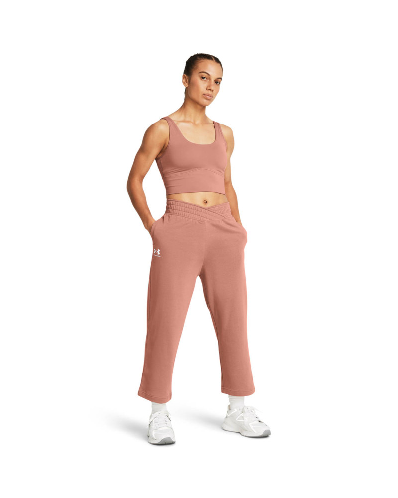 Pantaloni Dama RIVAL TERRY CROP WIDE LEG Under Armour | Under