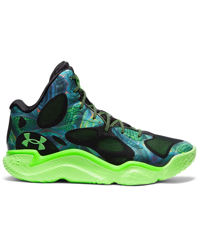 UNDER ARMOUR カリー 25cm 蛍光グリーン Ghete baschet Unisex CURRY SPAWN FLOTRO Under Armour | Under