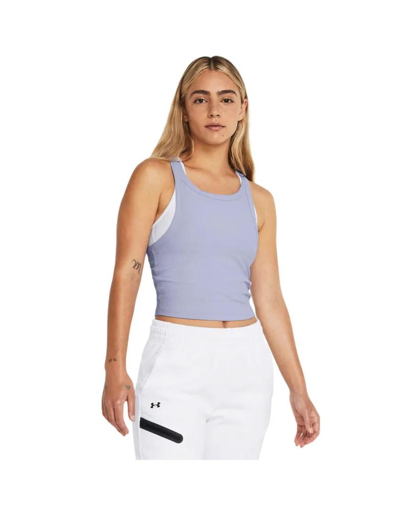 Maiou Dama MERIDIAN RIB CROP TANK Under Armour