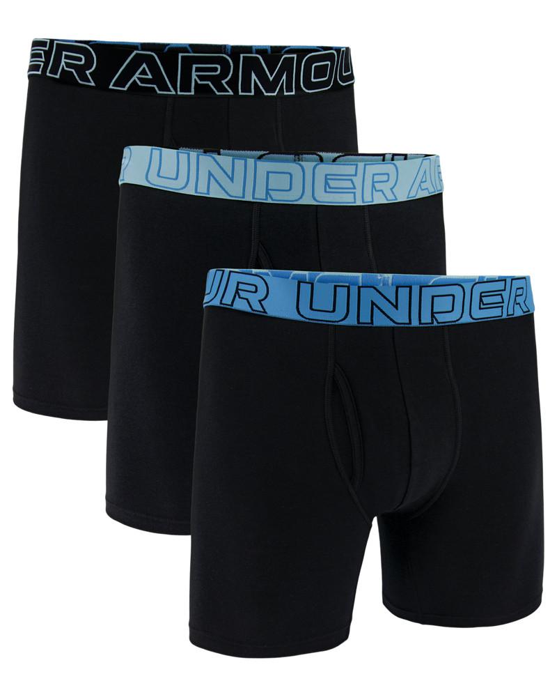 UA PERFORMANCE COTTON - SOLID 6 IN 3PK 