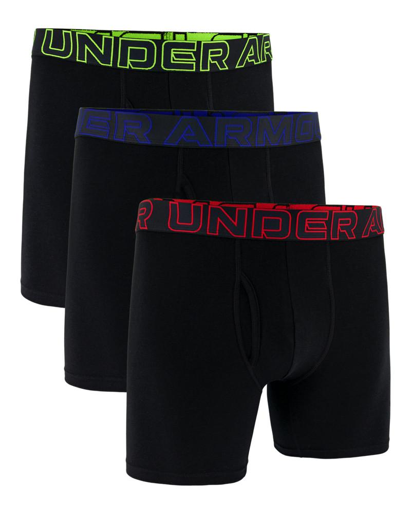 Lenjerie intima Barbati PERFORMANCE COTTON - SOLID 6 IN 3PK Under Armour 