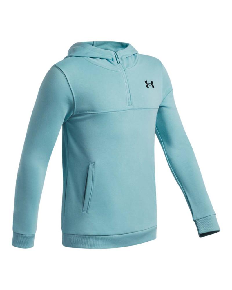 Hanorac Baieti RIVAL LW 1/4 ZIP HOODIE Under Armour 