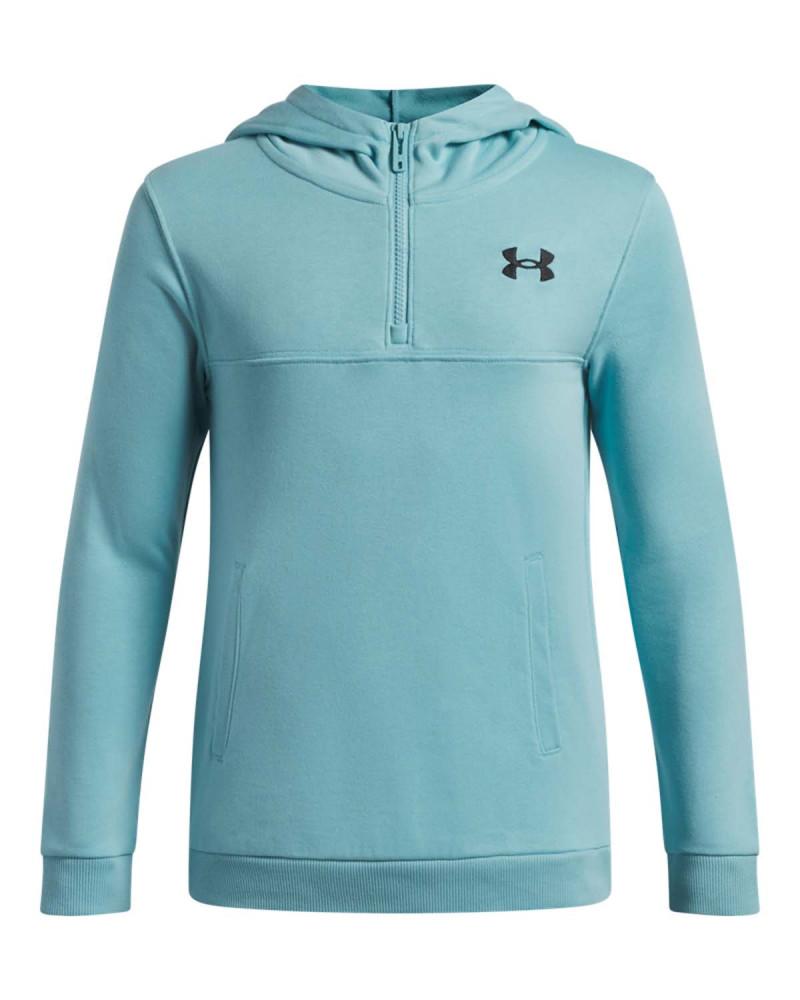 Hanorac Baieti RIVAL LW 1/4 ZIP HOODIE Under Armour 