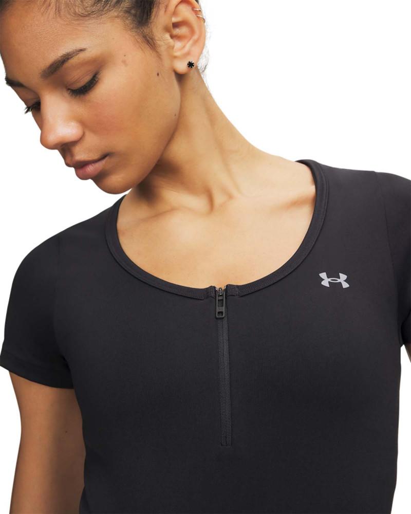 Tricou Dama VANISH SEAMLESS CROP ZIP Short Sleeve Under Armour 