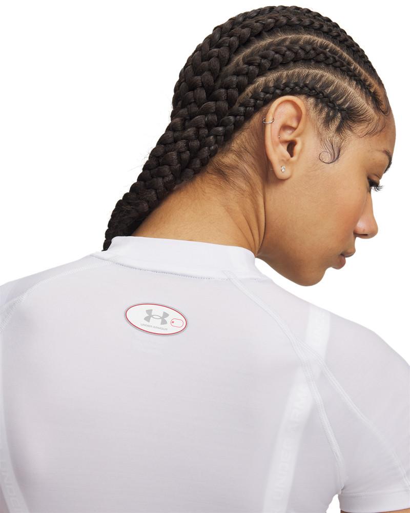 Tricou Dama HEATGEAR ELITE CROP MOCK SHORT SLEEVE Under Armour 